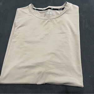 FLX Men's Crew Neck T-Shirt in Taupe